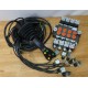 5 gombos joystick + 4 szekciós monoblock vezérlőtömb, 80 L/perc (13GPM) 24V