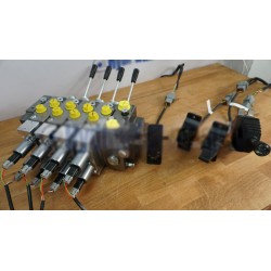 4 section SPV full proportional valve, 20-120 L/min, 12/24V (detend manipulator speed control)