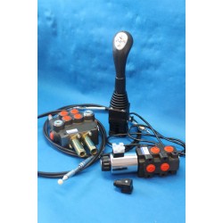 Hidraulikus vezérlőtömb készlet, 3 funkció, kétirányú, 80L/perc