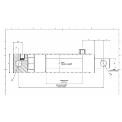 KPSA30X60X1000 kétirányú munkahenger