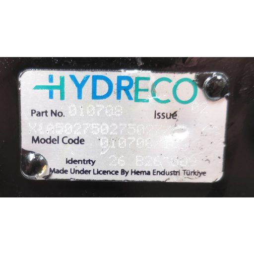 HYDRECO hidraulikus fogaskerék-szivattyú X1A502750275027/010708/1C