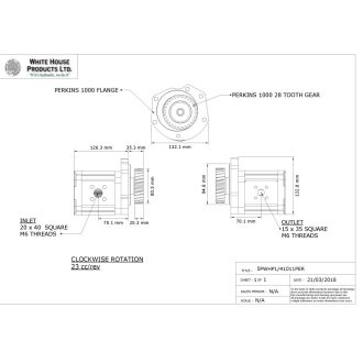 WHP X2792 hidraulikus fogaskerék-szivattyú