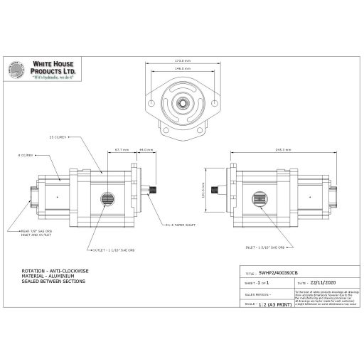 WHP cserealkatrész ehhez: A25/6.3L 32156
