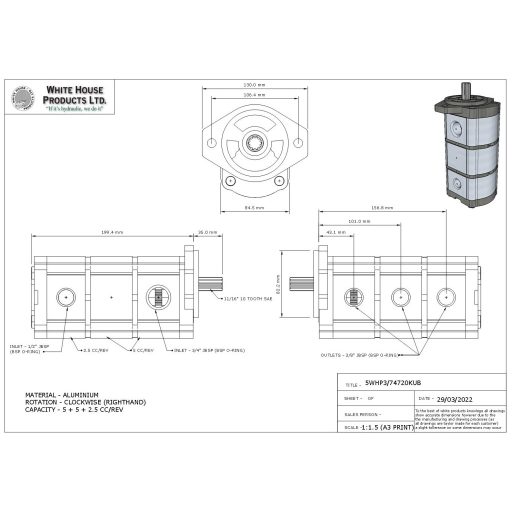 Beta egyenértékű hidraulikaszivattyú Kayaba KFP11 47-47-20CS helyett