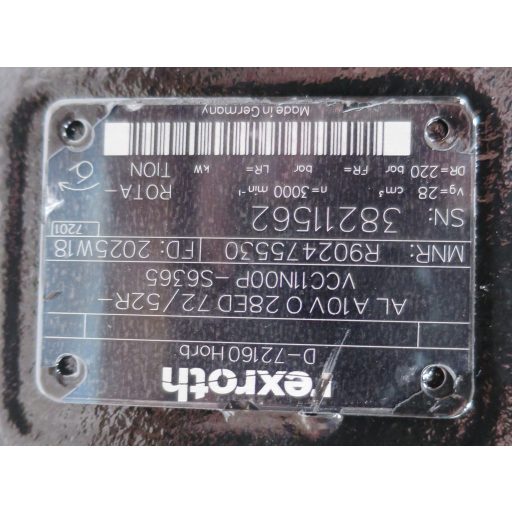 Bosch Rexroth hidraulikus dugattyús szivattyú R902475530