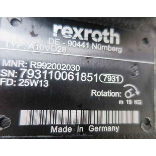 Bosch Rexroth hidraulikus axiáldugattyús szivattyú No. R992002030