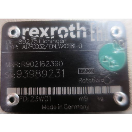 R902162390 32CC/REV 350 BAR hajlított tengelyű hidraulikus dugattyús szivattyú