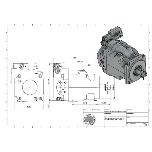 Danfoss 83072799 sz. hidraulikus dugattyús szivattyú